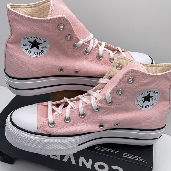 Converse WMNS CTAS LIFT HI DONUT GLAZE/WHITE/BLACK A06507F Platforms Sneakers - Picture 10 of 16